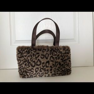 Leopard Print Fur Bag